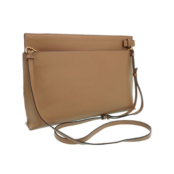 Loewe T Pouch 2way Clutch Bag Brown - Picture 2 of 5